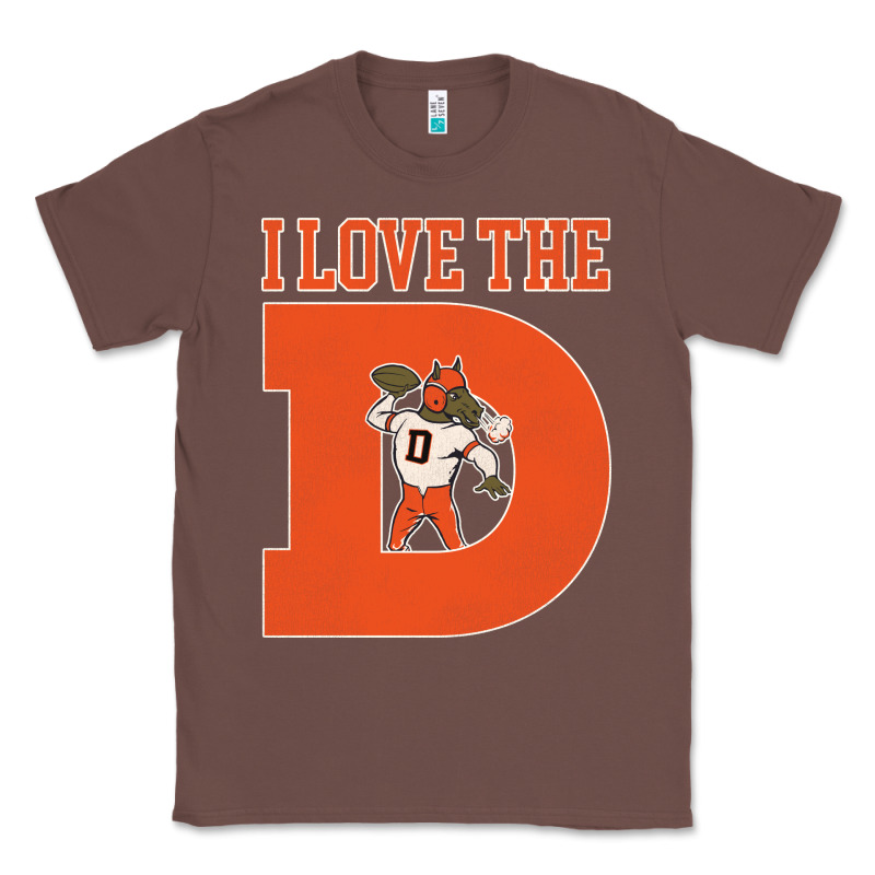 I Love The D Broncos Football Quote Classic Tee by PixelWave | Teevron