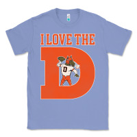 Colony Blue i love the d broncos football quote Classic Tee - PixelWave
