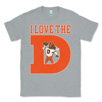Heather Grey i love the d broncos football quote Classic Tee - PixelWave