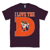 Plum i love the d broncos football quote Classic Tee - PixelWave