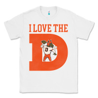 White i love the d broncos football quote Classic Tee - PixelWave