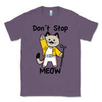 Lavender Don´t Stop Meow Classic Tee - PixelWave