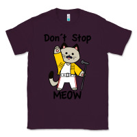 Plum Don´t Stop Meow Classic Tee - PixelWave