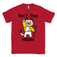 Red Don´t Stop Meow Classic Tee - PixelWave