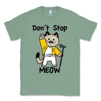 Sage Don´t Stop Meow Classic Tee - PixelWave