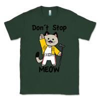 Sports Green Don´t Stop Meow Classic Tee - PixelWave