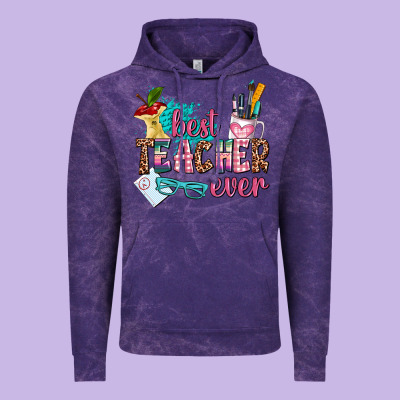 Best Teacher Ever Vintage Hoodie Designed By Adodesignshop