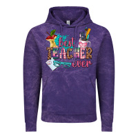 Cloud Purple best teacher ever Vintage Hoodie - AdoDesignShop