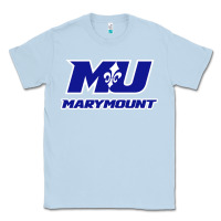 Dusty Blue marymount university vectorized Classic Tee - PixelWave