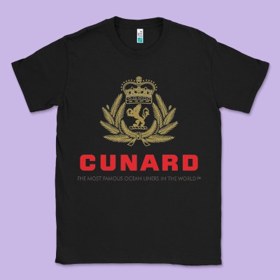 Luxury Cruises Cunard Classic Tee Designed By Pixelwave