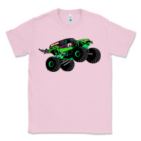 Bubblegum Pink monster truck grave digger Classic Tee - PixelWave