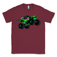 Burgundy monster truck grave digger Classic Tee - PixelWave