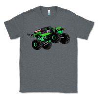 Charcoal Heather monster truck grave digger Classic Tee - PixelWave