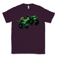 Plum monster truck grave digger Classic Tee - PixelWave