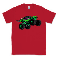 Red monster truck grave digger Classic Tee - PixelWave