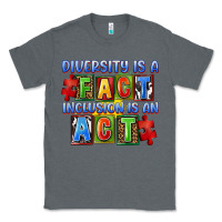 Charcoal Heather diversity is a fact indesion is an act Classic Tee - FaDigitalArtStudio