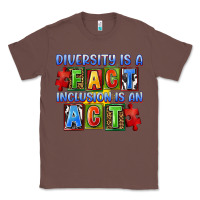 Chestnut diversity is a fact indesion is an act Classic Tee - FaDigitalArtStudio