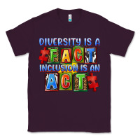 Plum diversity is a fact indesion is an act Classic Tee - FaDigitalArtStudio