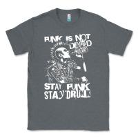 Charcoal Heather Stay Punk Stay Drunk Classic Tee - PixelWave