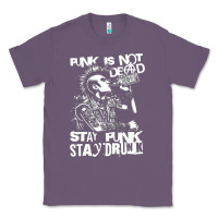 Lavender Stay Punk Stay Drunk Classic Tee - PixelWave