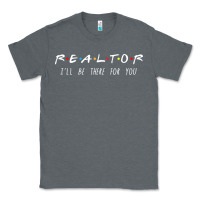 Charcoal Heather realtor i'll be there for you long sleeve Classic Tee - PixelWave