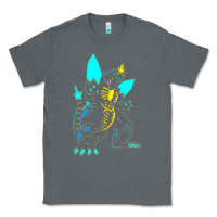 Charcoal Heather Spacegodzilla Classic Tee - PixelWave