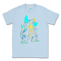 Dusty Blue Spacegodzilla Classic Tee - PixelWave
