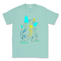 Seafoam Spacegodzilla Classic Tee - PixelWave
