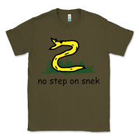 Army Green no step on snek,libertarian,tumblr,meme,funny,polotics,no step,on,snek Classic Tee - PixelWave