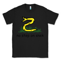 Black no step on snek,libertarian,tumblr,meme,funny,polotics,no step,on,snek Classic Tee - PixelWave