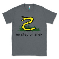 Charcoal Heather no step on snek,libertarian,tumblr,meme,funny,polotics,no step,on,snek Classic Tee - PixelWave
