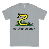 Heather Grey no step on snek,libertarian,tumblr,meme,funny,polotics,no step,on,snek Classic Tee - PixelWave
