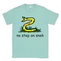 Seafoam no step on snek,libertarian,tumblr,meme,funny,polotics,no step,on,snek Classic Tee - PixelWave