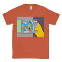 Copper The Simpsons Old Man Yells At Cloud Newspaper V1 Classic Tee - PixelWave