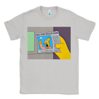 Moon Dust The Simpsons Old Man Yells At Cloud Newspaper V1 Classic Tee - PixelWave