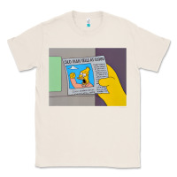 Natural The Simpsons Old Man Yells At Cloud Newspaper V1 Classic Tee - PixelWave