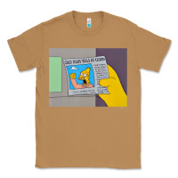 Toasted Coconut The Simpsons Old Man Yells At Cloud Newspaper V1 Classic Tee - PixelWave