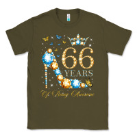 Army Green 66th birthday 66 years of being awesome 66 years old woman Classic Tee - PixelWave