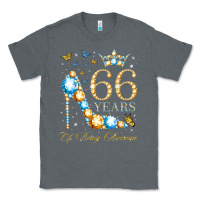 Charcoal Heather 66th birthday 66 years of being awesome 66 years old woman Classic Tee - PixelWave
