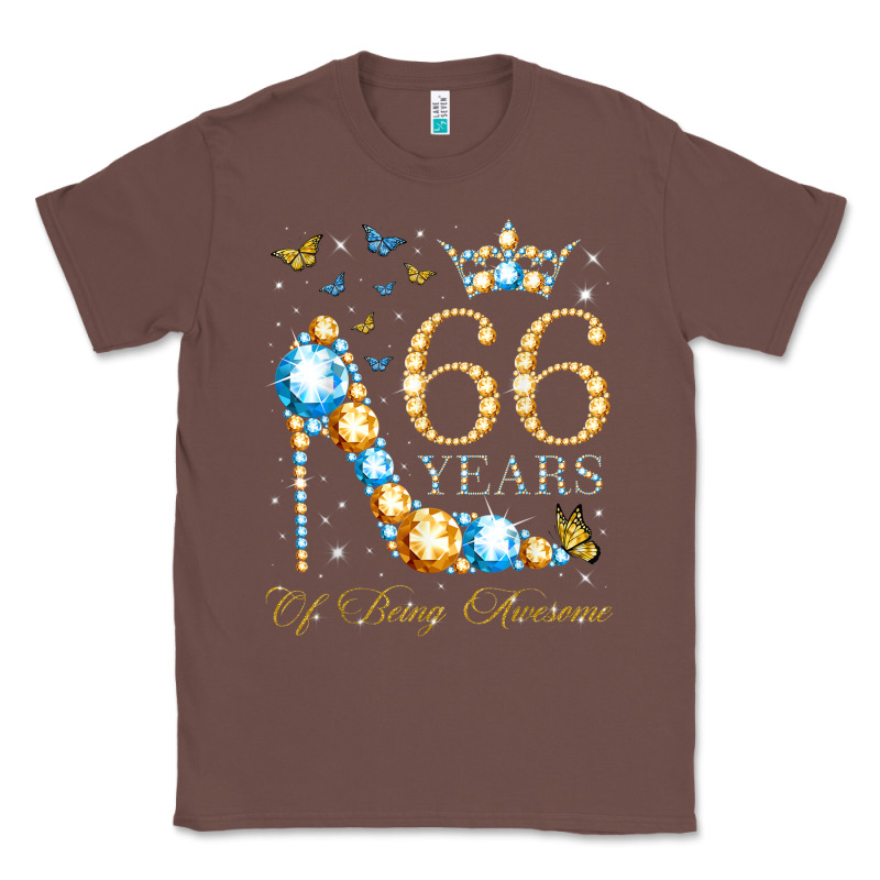 66th Birthday 66 Years Of Being Awesome 66 Years Old Woman Classic Tee by PixelWave | Teevron