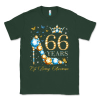 Sports Green 66th birthday 66 years of being awesome 66 years old woman Classic Tee - PixelWave