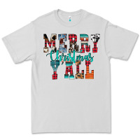 Dove Grey merry christmas y'all Premium Tee - CowhideDigitalArt