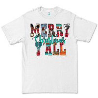 White merry christmas y'all Premium Tee - CowhideDigitalArt