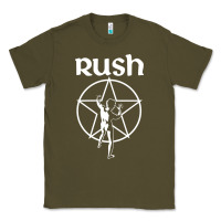 Army Green Rush Explosion Classic Tee - PixelWave