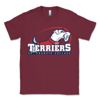 Burgundy st. francis terriers(SFC), brooklyn Classic Tee - PixelWave