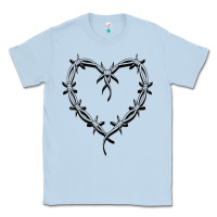 Dusty Blue bichota heart for women,cute music t shirt Classic Tee - PixelWave