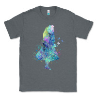 Watercolor Splatter Alice In Wonderland T Shirt Design Classic Tee | Teevron