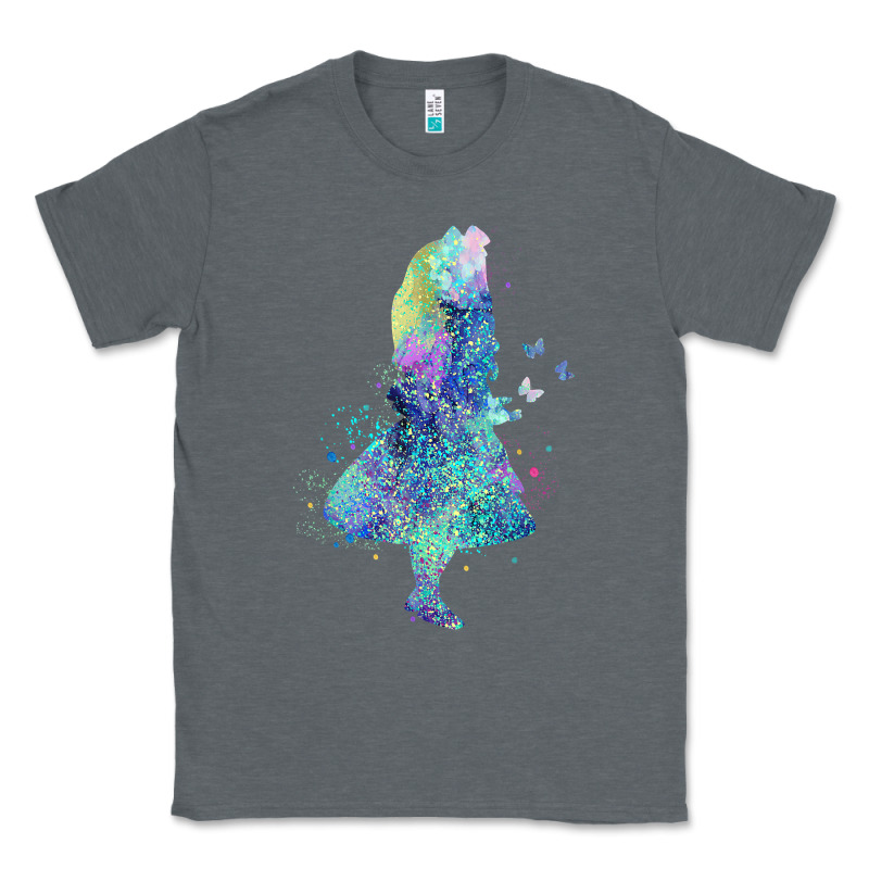 Watercolor Splatter Alice In Wonderland T Shirt Design Classic Tee by PixelWave | Teevron