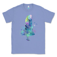 Colony Blue watercolor splatter alice in wonderland t shirt design Classic Tee - PixelWave