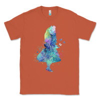 Copper watercolor splatter alice in wonderland t shirt design Classic Tee - PixelWave